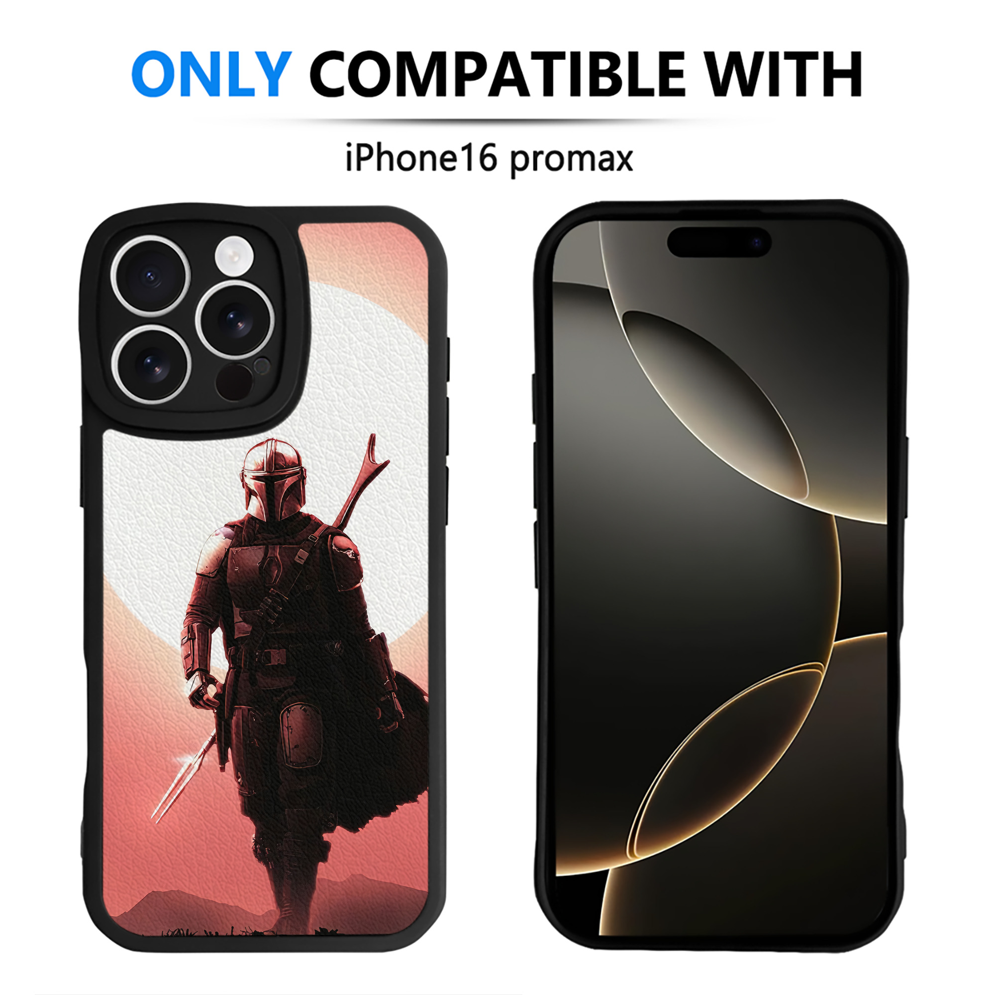 （画像用） スター・ウォーズ Star Wars 【iPhone 16シリーズ対応】シリコンスマホケース（レザー調） 材質：シリコン